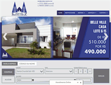 Tablet Screenshot of imobiliariasantacruz-rs.com.br